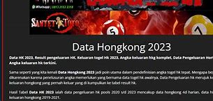 Data Hk 2023 4D Hari Ini Live